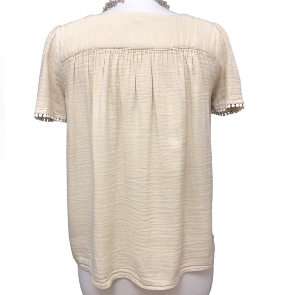 Old Navy Embroidered-Yoke Square-Neck Top - Picture 5 of 7